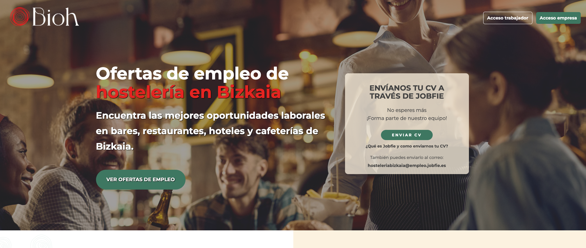Portal de empleo de la Asociación de Hostelería de Bizkaia