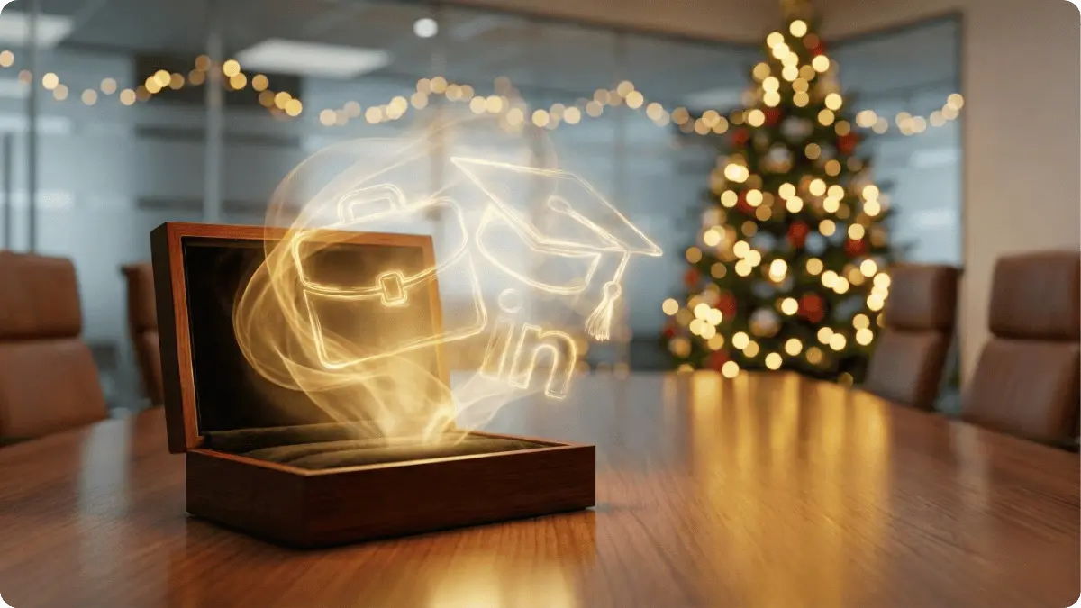 Caja de regalo abierta simbolizando la inversión en marca personal y carrera profesional